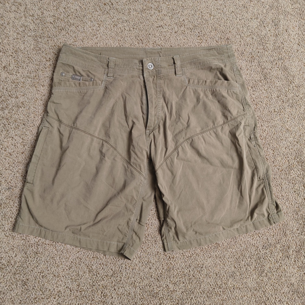 KUHL Renegade Short Men 36 Khaki Outdoor Hiking Quick Dry‎ Stretch - Picture 3 of 16